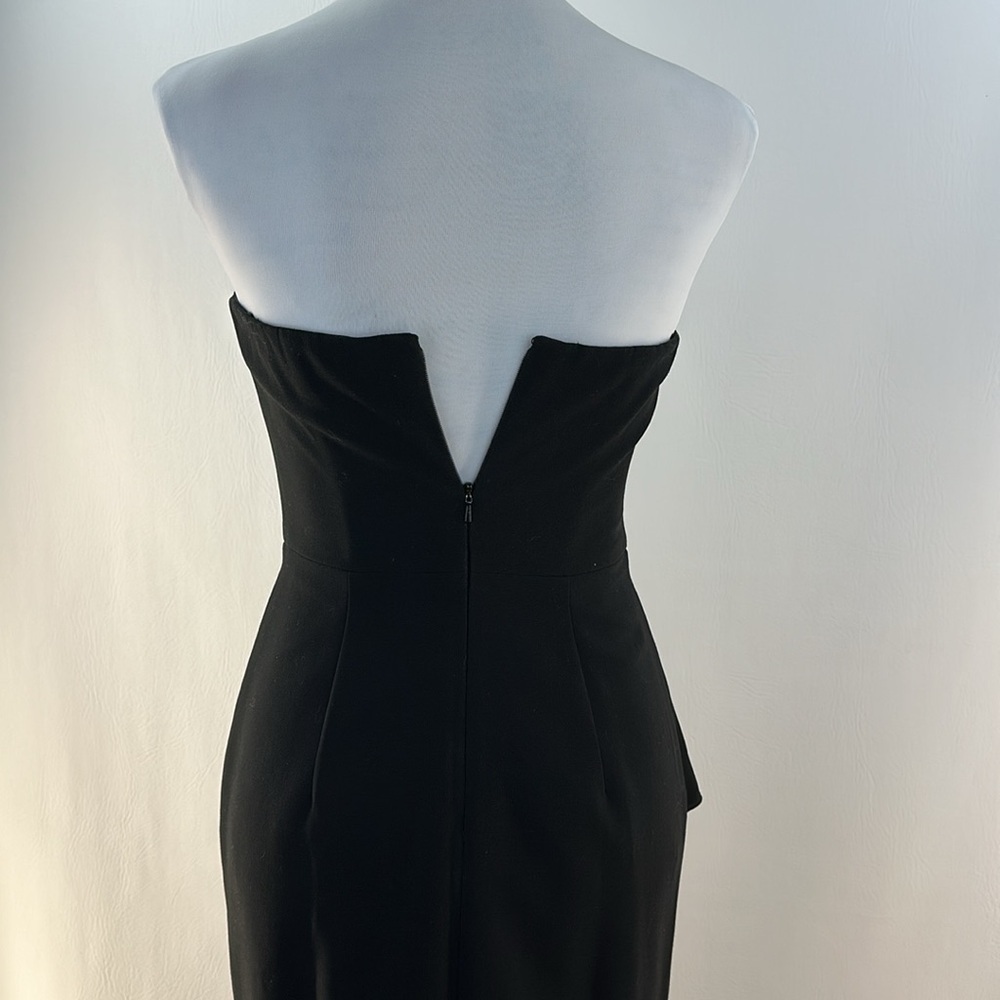Black Halo Pencil With Ruffle Strapless Dress, 2 - Picture 6 of 15